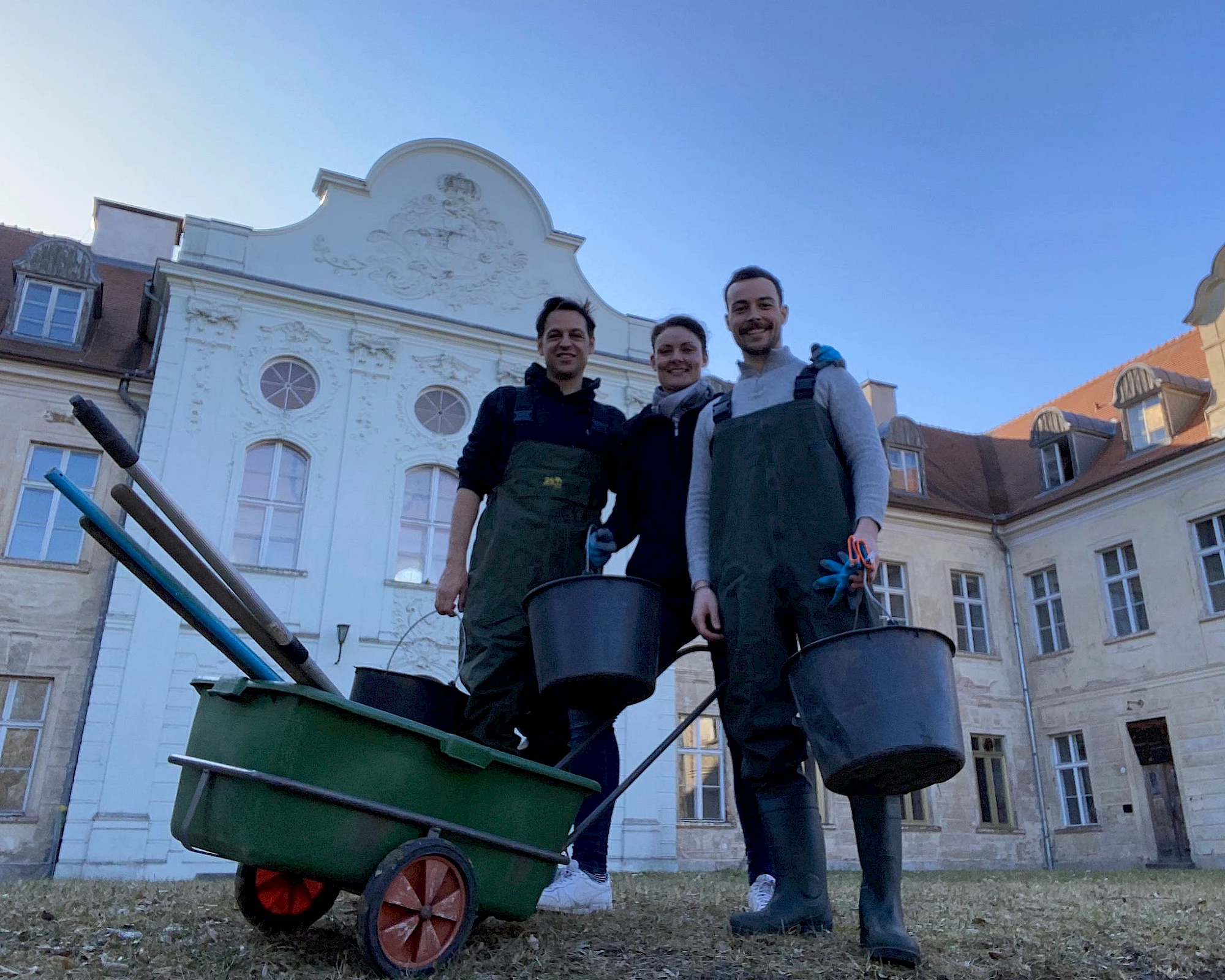 Fr&uuml;hjahrsputz am Schloss F&uuml;rstenberg/Havel