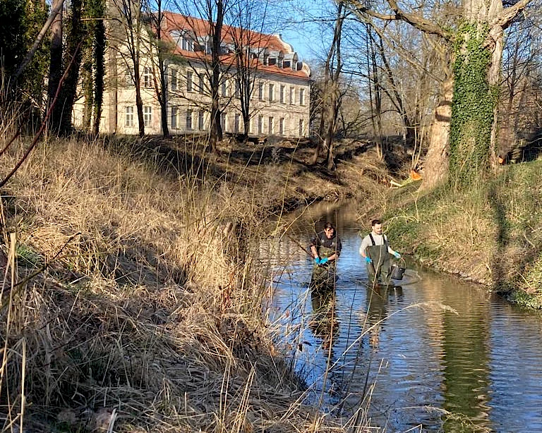 Fr&uuml;hjahrsputz am Schloss F&uuml;rstenberg/Havel