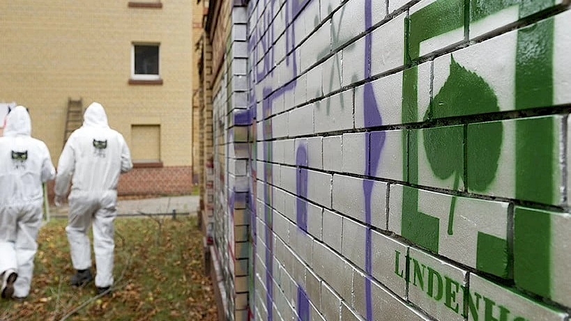 Schablonengraffiti im Lindenhof&reg;