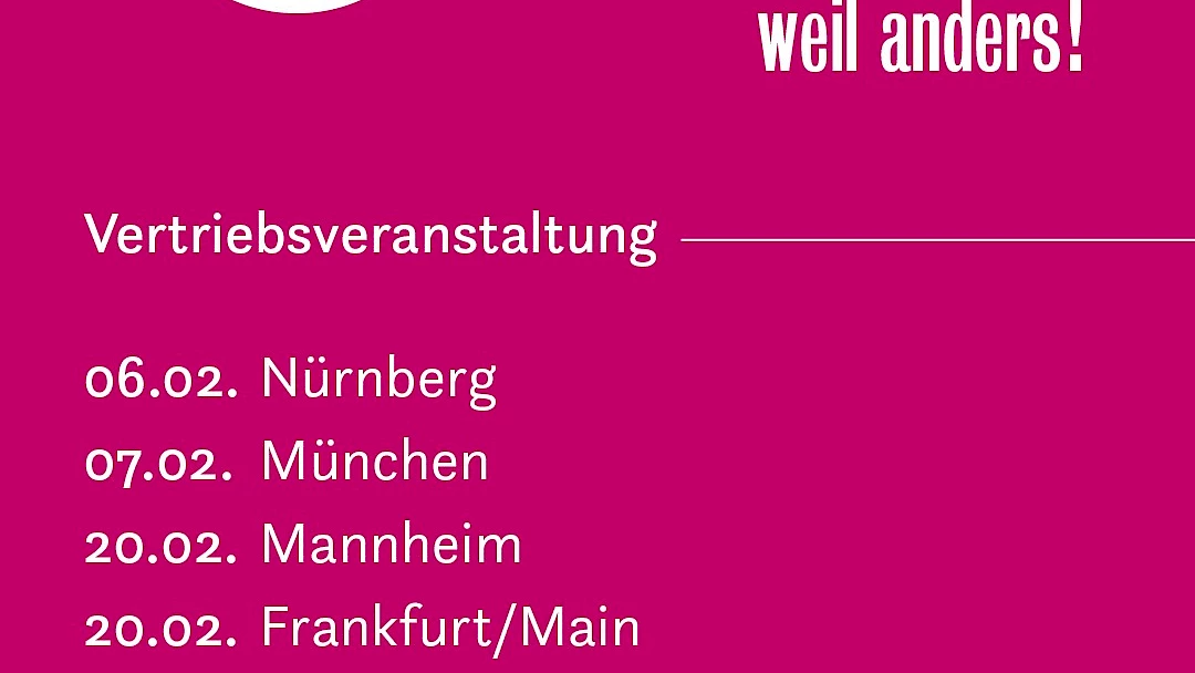 Einladung f&uuml;r Vertriebspartner: E&reg;folgreich... weil anders!