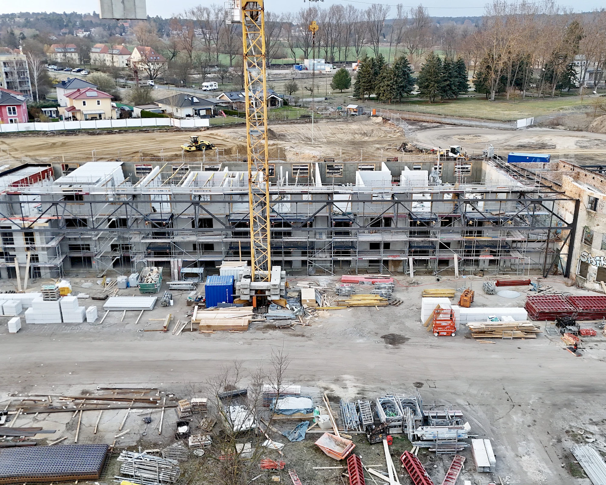 Baufortschritt Einfliegerhalle