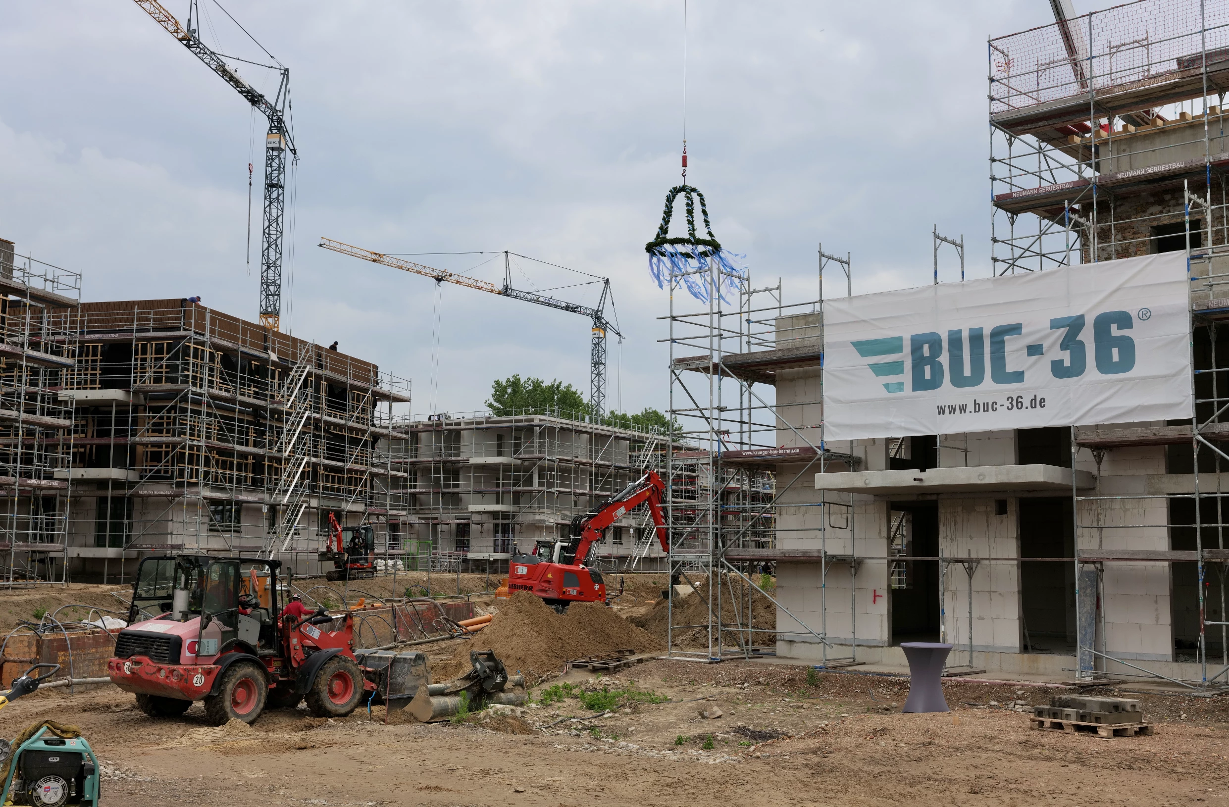 Richtfest in BUC-36<sup>&reg;</sup> &ndash; Gartenstadt am Flugfeld