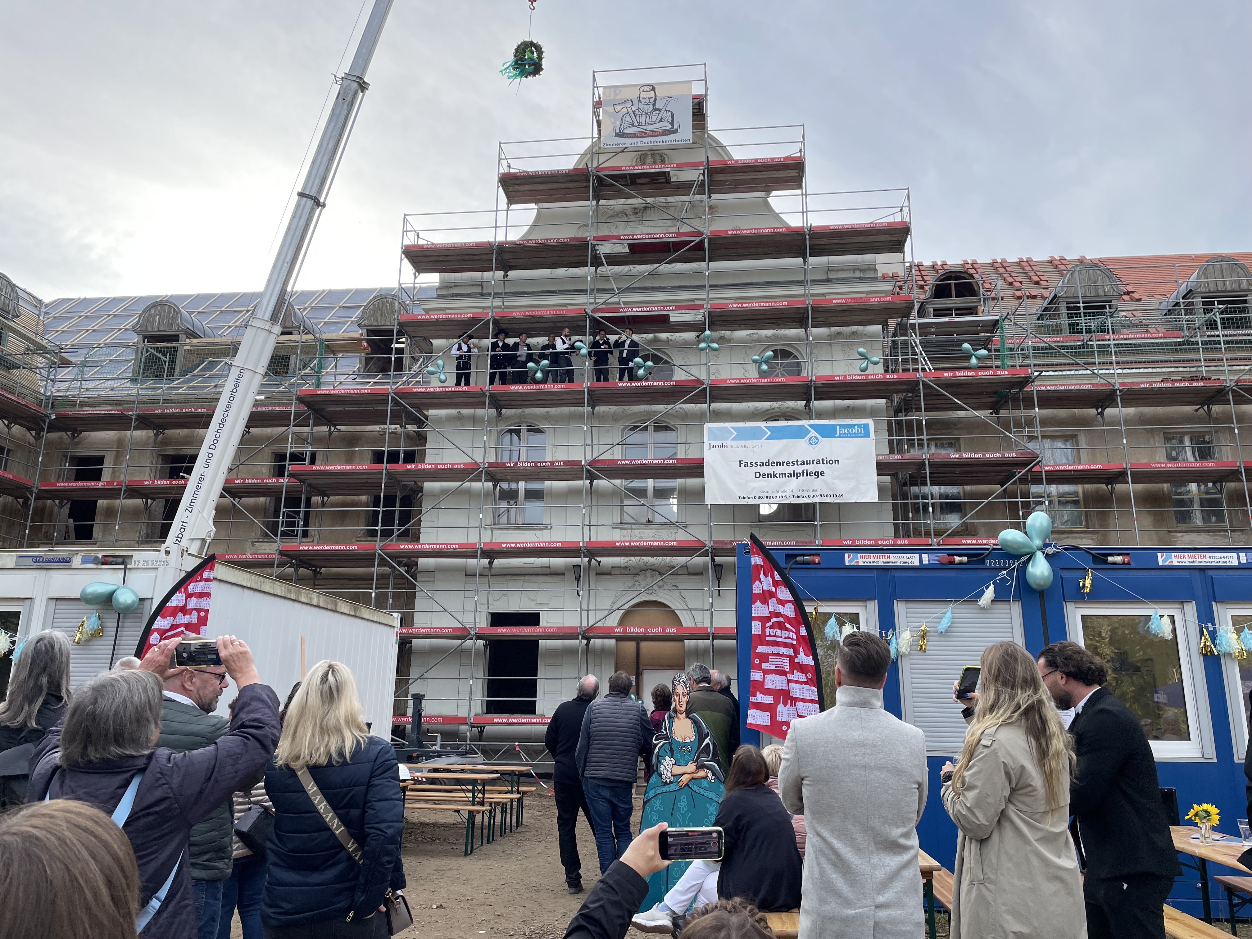 Richtfest am Schloss Fürstenberg in der Presse