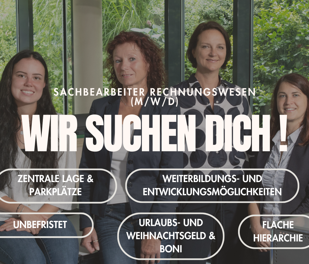 Wir suchen Dich – im Rechnungswesen!
